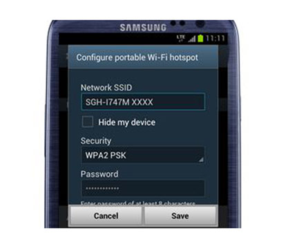 Samsung Galaxy Note FE WiFi Hotspot Setup