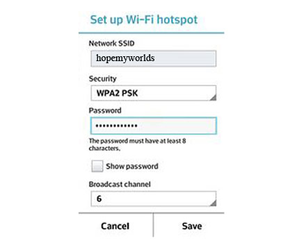 Setup Wireless WiFi hotspot on LG G6
